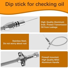 Transmission Dipstick Compatible with GM Chevy 4L80E 700R4 4L60E,Flexible Firewa