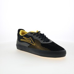 Lakai Essex Mens Black Suede Lace Up Skate Inspired Sneakers Shoes