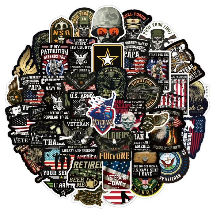 10pcs US Troops Stickers Special Forces USA Patriotism Army Marine US Seller