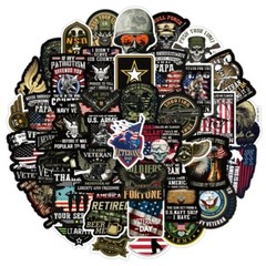 10pcs US Troops Stickers Special Forces USA Patriotism Army Marine US Seller