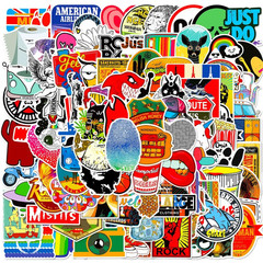 100pcs Trendy Graffiti Stickers Waterproof Decals for Bike Laptop Helmet