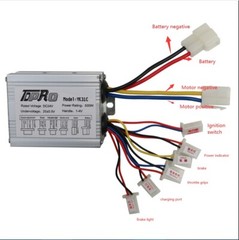 24V 500W Brush Motor Kit Controller 500Watt for Scooter E Bike Razor Quad ATV
