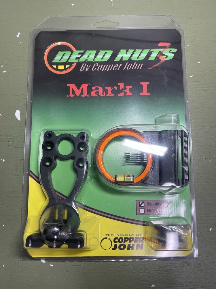 Dead Nuts By Copper John Mark 1 Bow Sight, Non Micro, NEW.