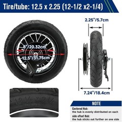 Upgraded Rear Wheel Assembly for Razor Pocket Mod Scooter^-~