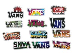 100 PCS VANS OFF THE WALL Logo Decal Sticker Skateboard Laptop Stickers Lot