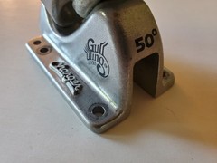 Set Gullwing Longboard Neil Carver Charger Trucks 50° + Arbor Slalom Wheels-NICE