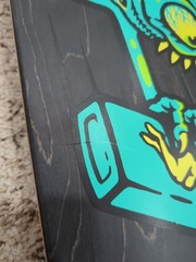 Santa Cruz Tom Remillard Lit AF Reissue Shaped Skateboard Deck Yaia Art