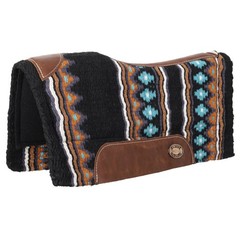 Klassy Cowgirl 28″ x 30″ Barrel Style Saddle Pad – Turquoise, Orange and Black