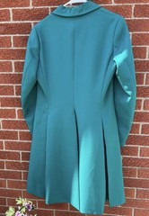 Teal Saddle Seat Day Coat. Size 10. Buyer Pays Shipping Cost.