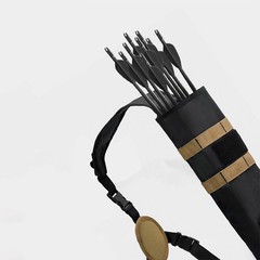 Archery Lightweight Back Arrow Quiver Dual Use Foldable Compact Hip Arrows Bag