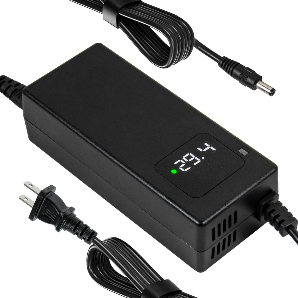 29.4V 2A Lithium Battery Charger DC 1 Prong 5.52.1mm Connector for 7s 24v Li-…