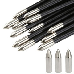 12pcs Field Tips Target Point Arrowhead Arrow Heads 100 Grain Glue on Target …