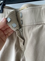 Devon Aire Women’s Riding Breeches, Size 26R, Khaki Beige Tan