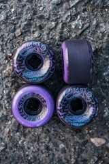 Santa Cruz SLIME BALLS Bam Margera GUEST Skateboard Wheels 54mm 95a PURPLE