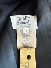 Marigold Riding Apparel Navy Blue Hunt Coat Show Jacket Women’s Size 12