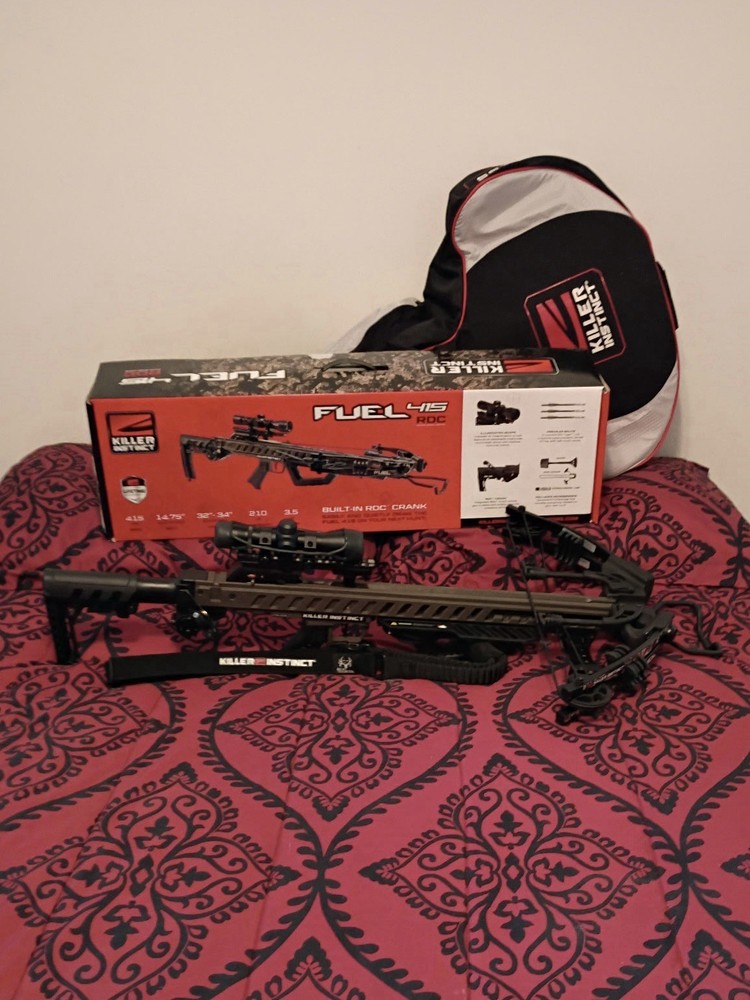 Killer Instinct Fuel 415 RDC Crossbow Package w/ Scope, Crank, Case & Box