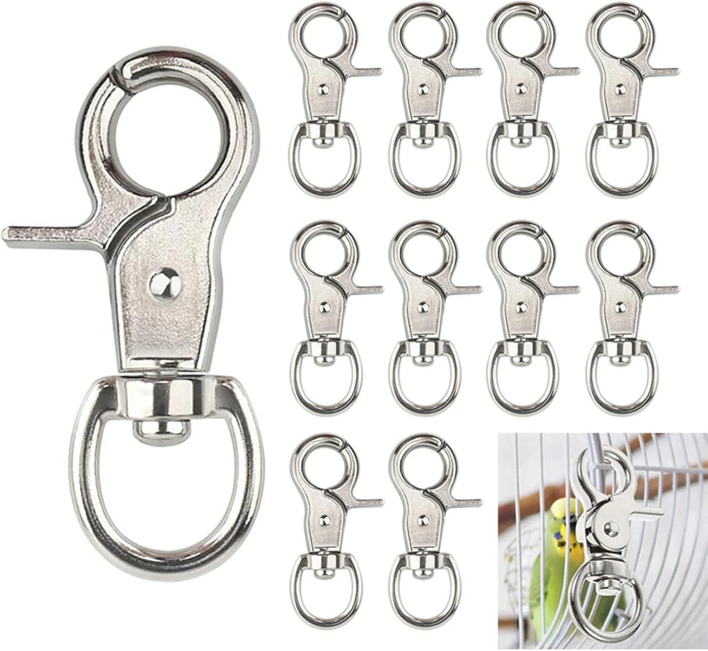 10PCS Trigger Snap Hooks 2.32» x 0.82» Heavy Duty Swivel Snap Hooks Metal C…