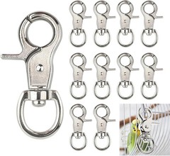 10PCS Trigger Snap Hooks 2.32» x 0.82» Heavy Duty Swivel Snap Hooks Metal C…