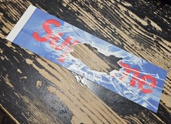 100% Authentic Supreme Shattered Glass Hole Art Dealer Box Logo Sticker SS26 TNF