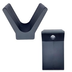 JTEYINH 3 Pack 2″ x 4″ V-Span Boat Trailer Bow Stop,(Rubbe) 1/2″ black