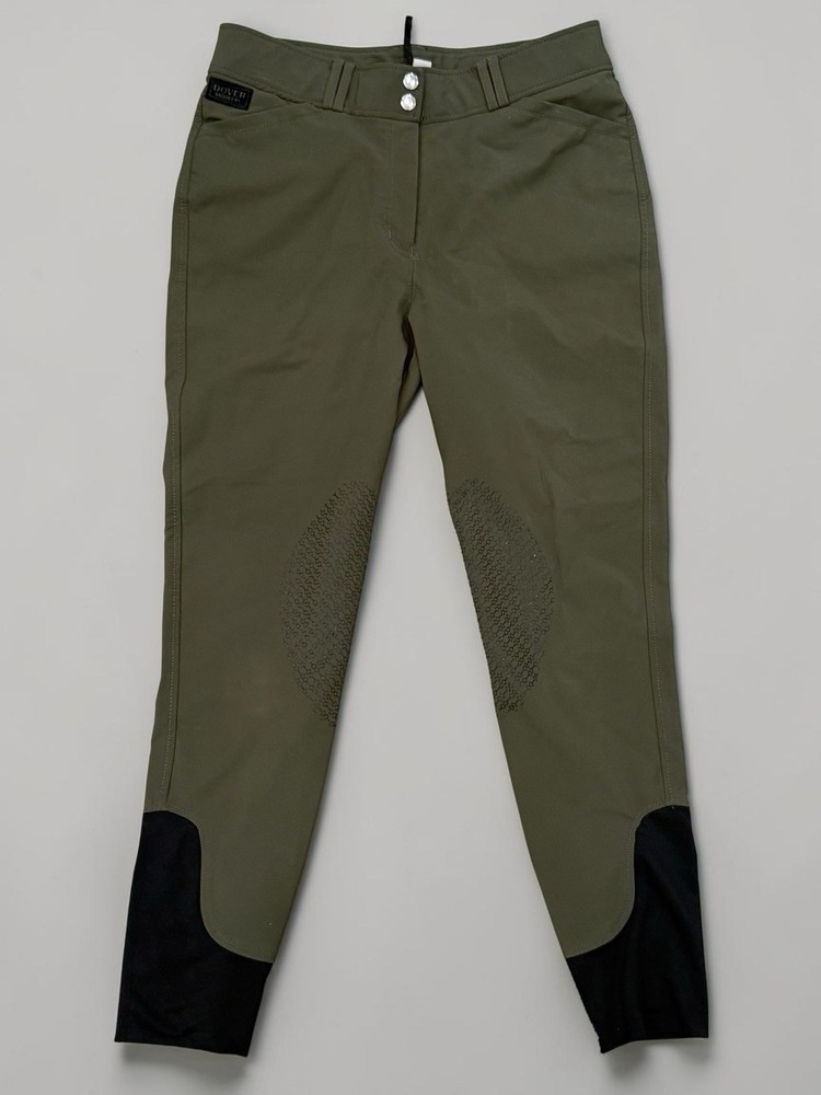 Dover Saddlery Dalton Knit K/P Breech Women’s Riding Pants Olive Size 32