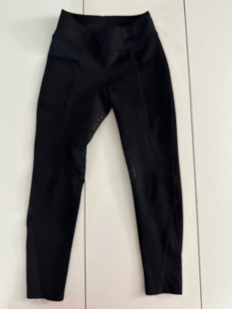 Kid’s Montar Full Seat Breeches Size 140 9-10 Years Black Equestrian Riding