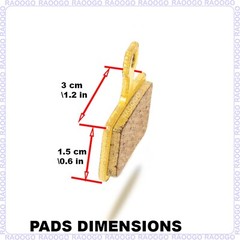 Brake Pad All-Metal fit Zero Apollo Vsett Nanrobot d6+ Electric Scooter 2 pairs