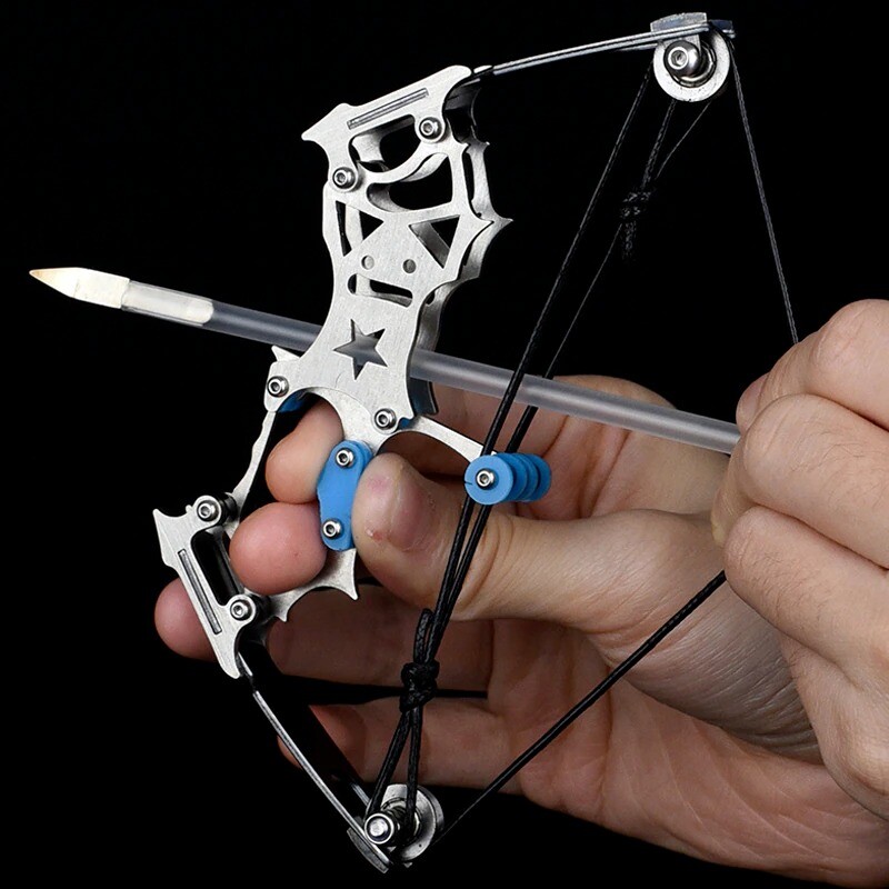 5.5″ Mini Compound Bow Kit Toy Arrows Target Shooting Archery Gift Pocket Bow