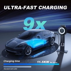 Level 2 EV Charger 11.5KW 50A Fast Home Charging 27.3ft