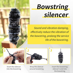 Bow String Silencers for Recurve or Longbow – Recurve Bow Silencers and Dampener