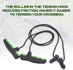 Crossbow Cocking Device Double Handle Rope Cocker Aid for Hunting and Shooting