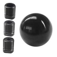 Car Round Ball Gear Shift Knob, Aluminum Alloy Gear Shift Stick Head for Black