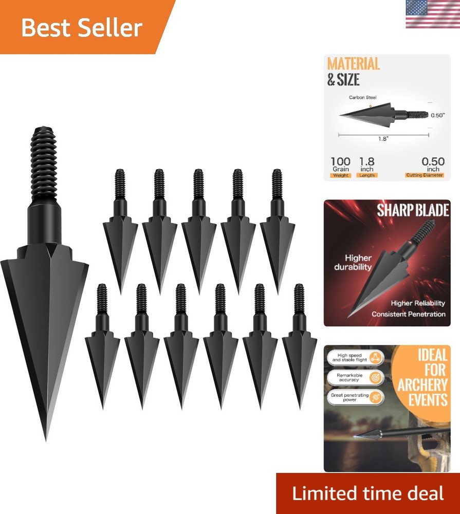 100/120/125/150 Grain Broadheads – Ideal for Recurve and Crossbow