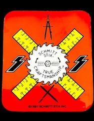Vintage 1987 Schmitt Stix INC Skateboards True Craftsmanship Sticker