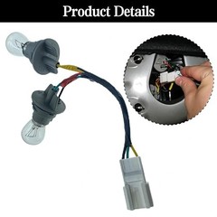 Rear Tail Light Bulb Socket and Wire Harness for Kia Optima 2014 with Bulbs