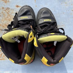 Osiris Tranzor High-Top Skateboarding Shoes Black Yellow Men’s US 12
