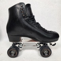 Vtg 70’s Riedell 355 Grand Prix Roller Skates 10 Snyder Plates Roller Bones