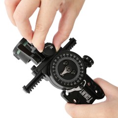 1 Pin Compound Bow Sight Pointer Adjustable Lens Adaptor 4x 6x 8x Scope Sight
