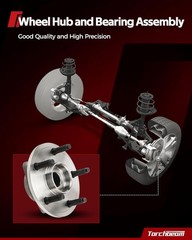 Torchbeam 1pc Rear Wheel Bearing Assembly for 2018-2022 Chevrolet Traverse, 2…