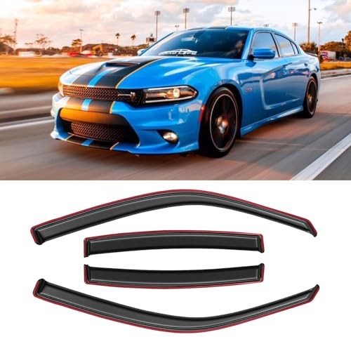 in-Channel Window Rain Guards for 2011-2023 Dodge 11-23 Charger in-Channel