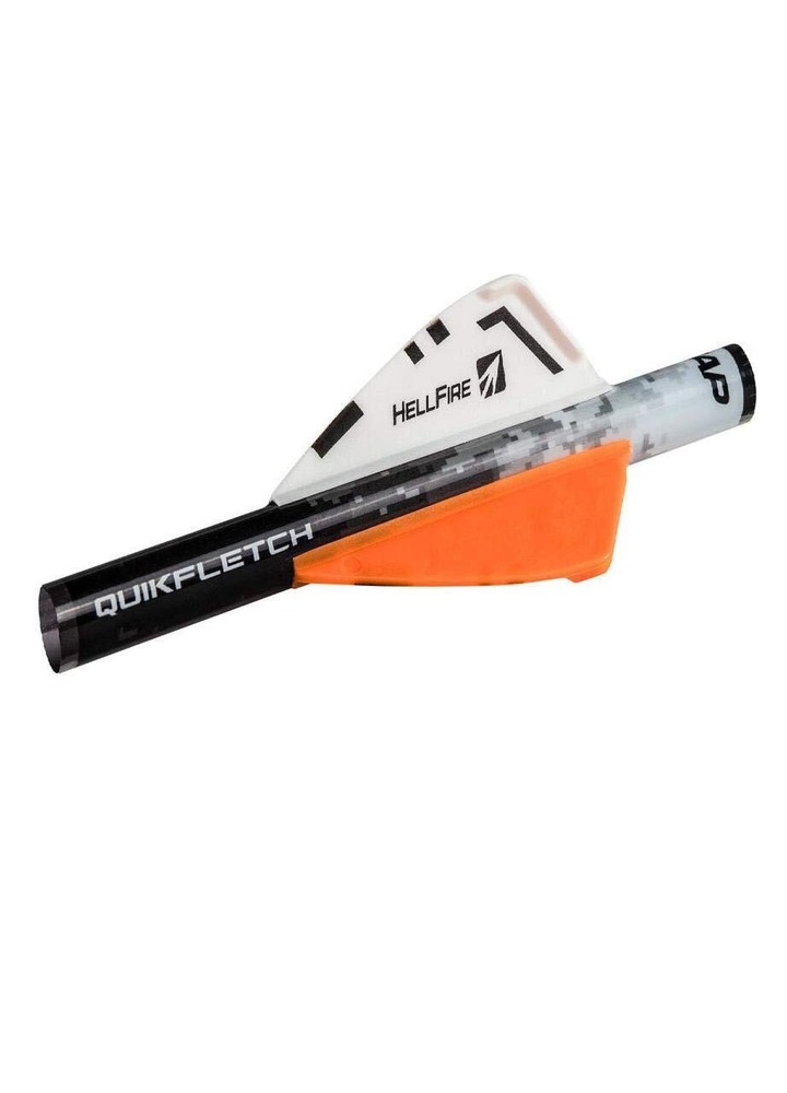 New Archery Products Quikfletch Hellfire 6 Pack Arrow Fletching Easy Install