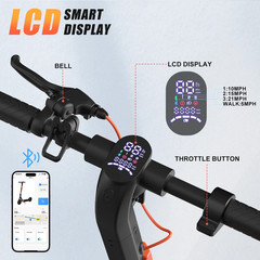 Adult Electric Scooter 800W Folding Commuter E-Scooter Long Range 21mph 10»Tire
