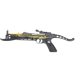 KingsArchery Crossbow Self Cocking Pistol 80 LBS 27 Aluminum Arrow +String Pack