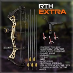 Bear VAST RTH EXTRA Compound Bow Kit w/ 3-Pin Sight AV04A2X0A7R MSRP $379.99