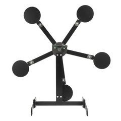 8″ inch Portable Paddles Star Reactive Shooting Target Q235 Steel, No Welding
