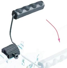 Polymer Handle Folding Carry Handle Picatinny Weaver Rail Flat w/ Aluminum Mount