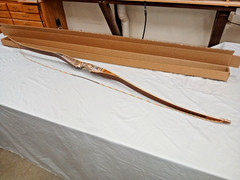 CHARRON ARCHERY – CUSTOM LONGBOW 60″AMO LEFT HAND @ 40#