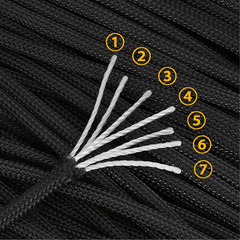 550lb Paracord Strong Nylon 7 Strands Type III Mil-Spec Parachute Cord 50-1000ft
