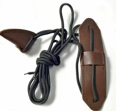 Leather Bow Stringer Brown Archery Bowstring Recurve Longbow Replace Rope Tool