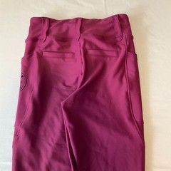 Free Ride Equestrian Pants Girls Size 10-11 Raspberry Lux Knee Patch Breech